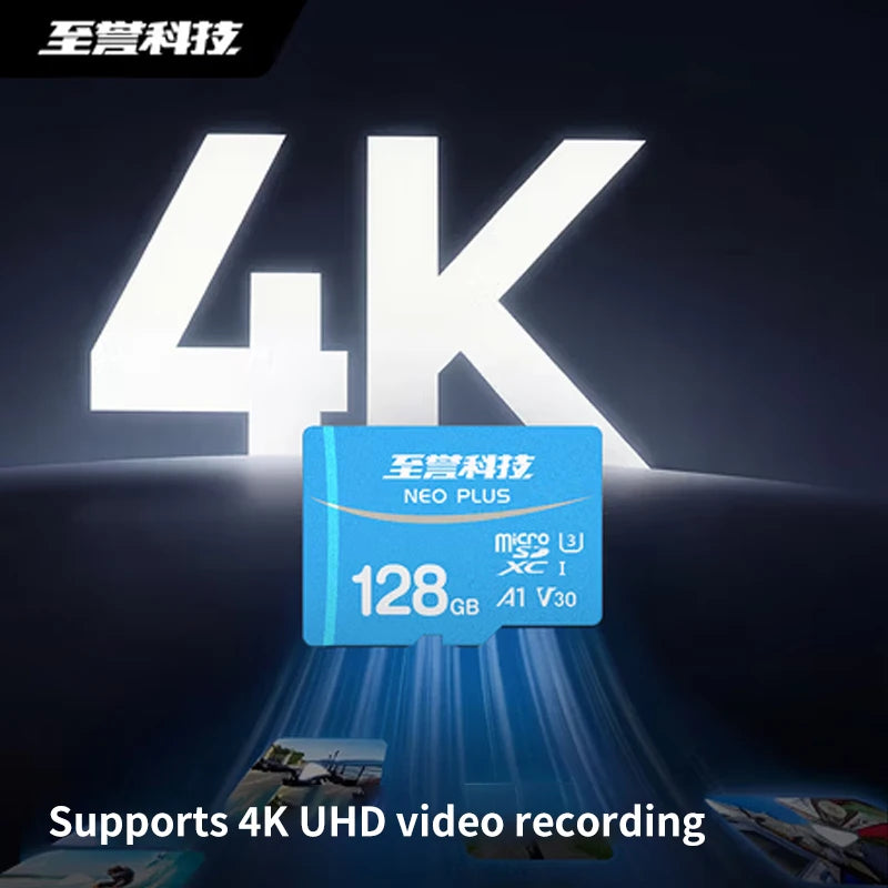 EXASCEND 128GB microSDXC V30 A1 Card – Max 150MB/s 4K UHD microSD Memory Card PRIMED