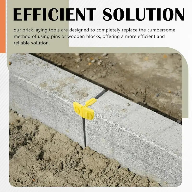 Heavy Duty PLA Brick Line Clips for Masonry – 1/2/4 Pack