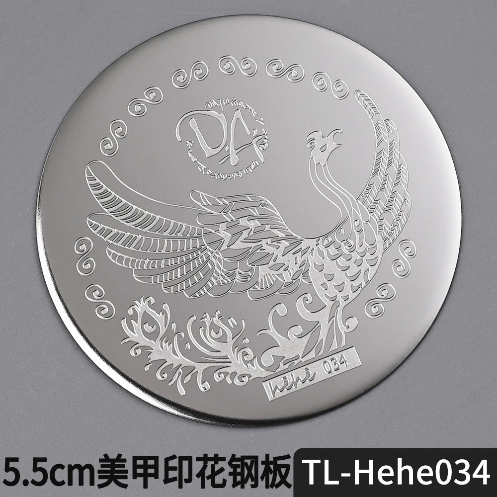 Nail Stamping Plate 5.5cm – Butterfly Flower Lace Stencil