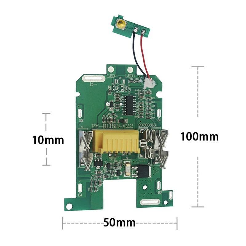 Makita BL1830–BL1860 18V BMS PCB Battery Protection Board Battery Protection Board PRIMED one size