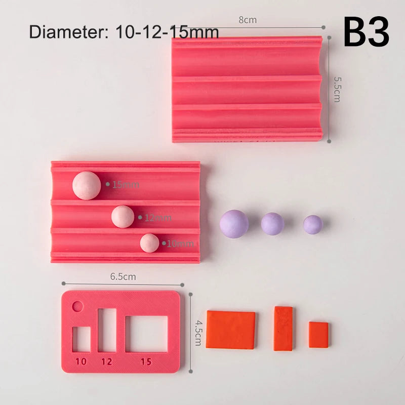 Polymer Clay Ball Maker Mold 4–15mm | DIY Jewelry Beads