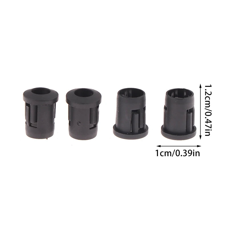 50Pcs 5mm LED Holder Socket Bezel Clip – Black Plastic Mount LED Holder Socket PRIMED Black