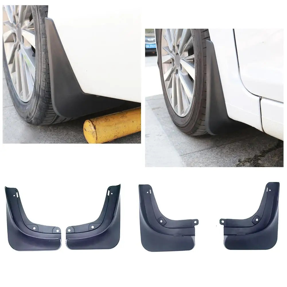 Tesla Model Y 2026 Mud Flaps – 4-Piece TPE Splash Guards
