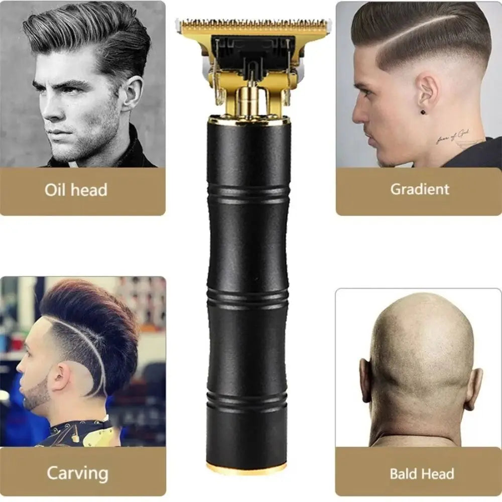 Cordless Professional T-Blade Hair Trimmer – Waterproof Clipper
