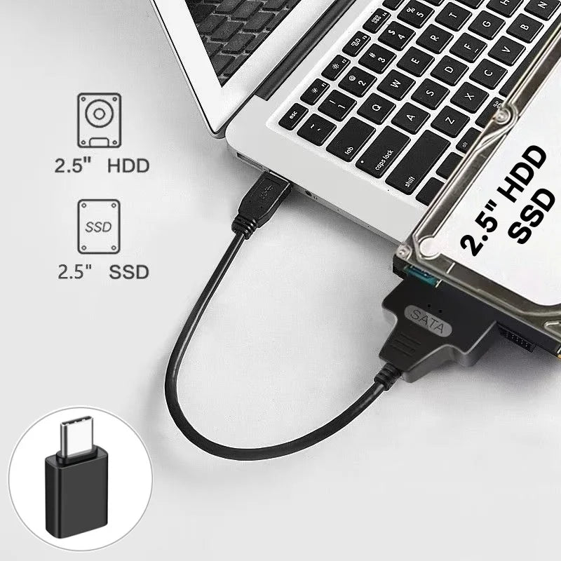 SATA to USB 3.0 Adapter Cable | 2.5" HDD & SSD Converter SATA USB Adapter PRIMED