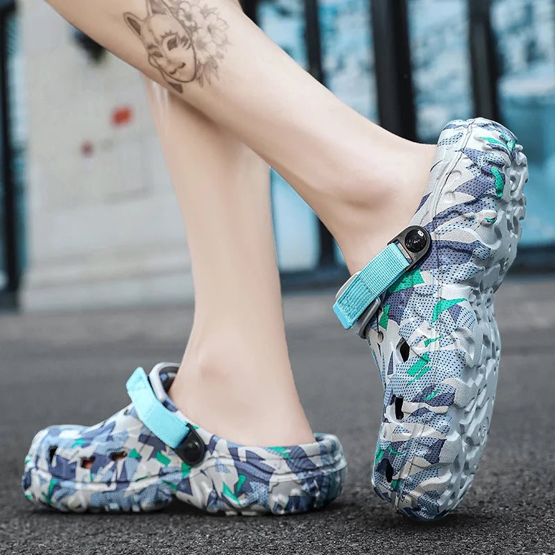 Men's Camouflage EVA Clogs – Garden Slip-On Sandals Men's Clogs Sandals PRIMED
