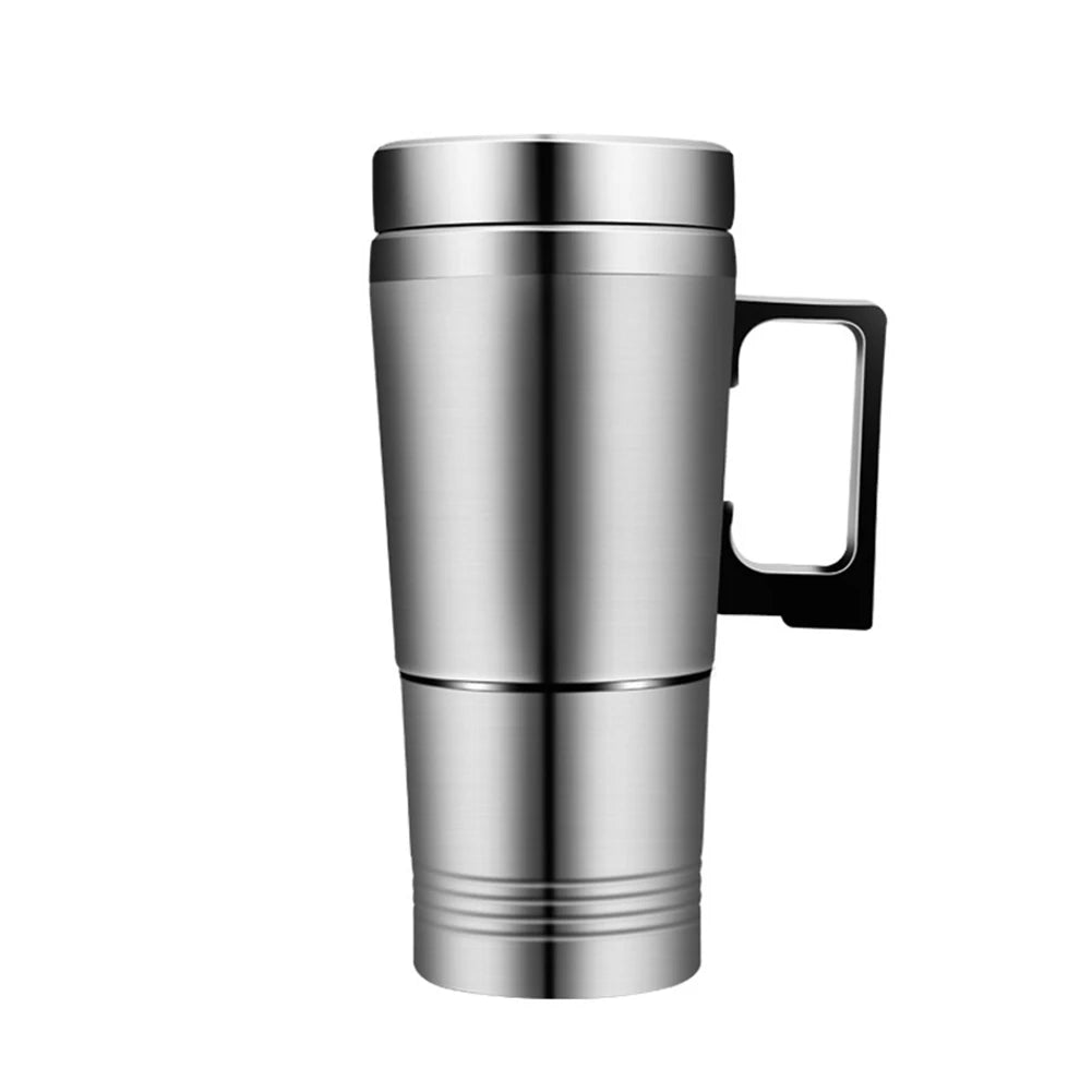 Electric Car Kettle 12V/24V Stainless Steel Travel Mug 300ml Car Travel Kettle PRIMED