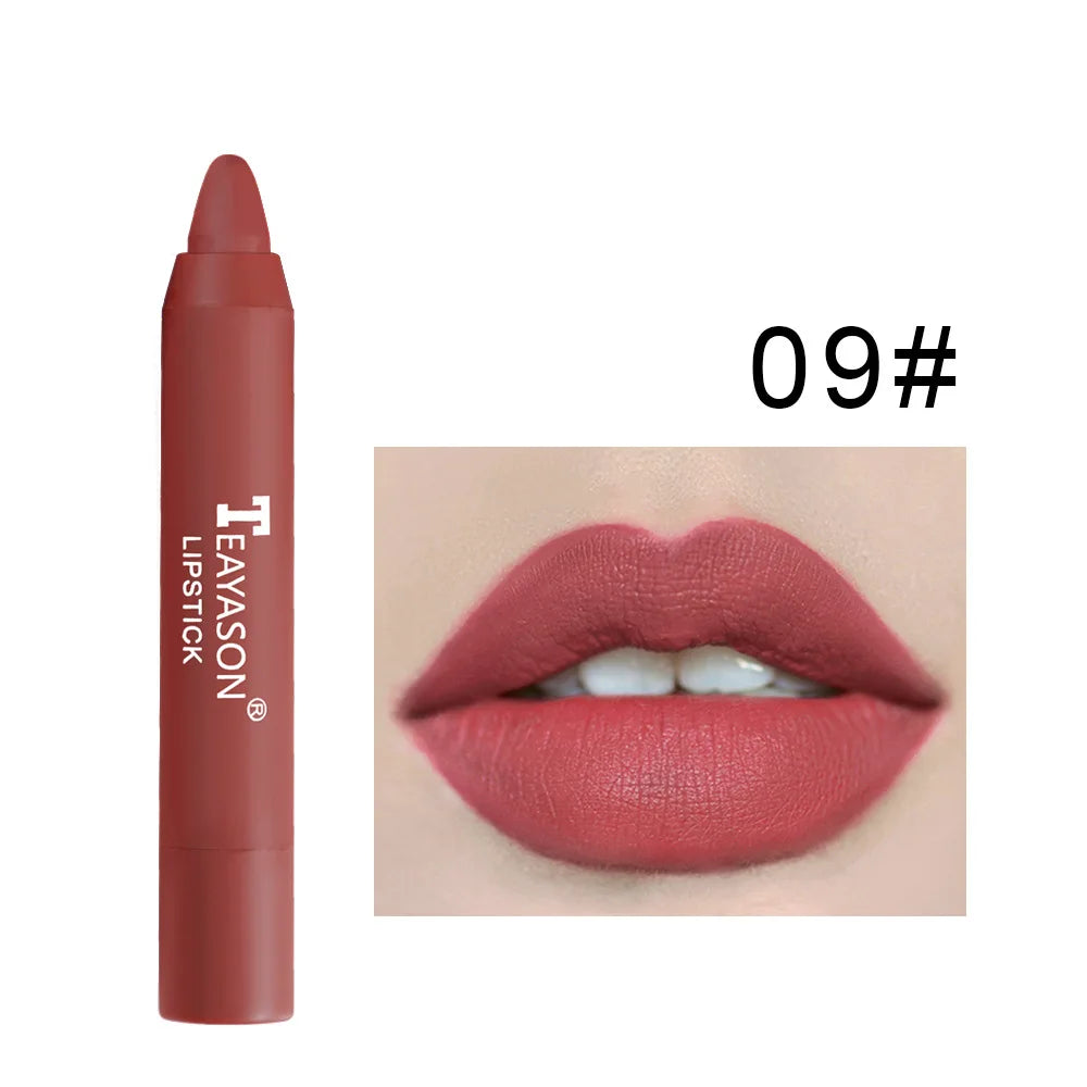 TEAYASON Nude Matte Lipstick Pen & Lip Liner | Waterproof Matte Lipstick Pencil PRIMED 09