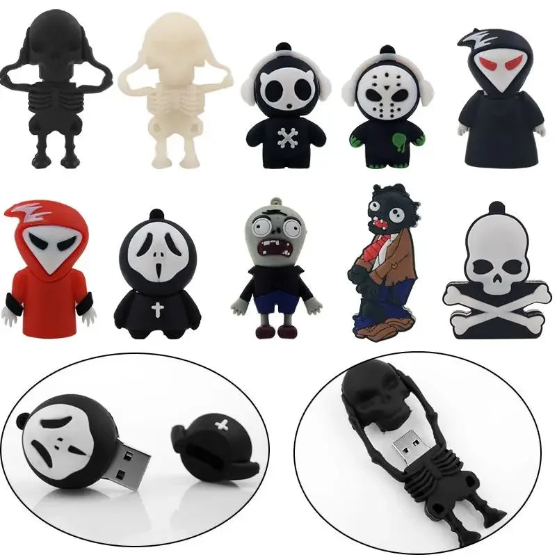 Cartoon USB Flash Drive 2.0 Silicone Pendrive 32GB 64GB Gift USB Flash Drive PRIMED