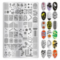 Plus Size Nail Stamping Plates – Multi-Image Stainless Steel Nail Stamping Plate PRIMED 14