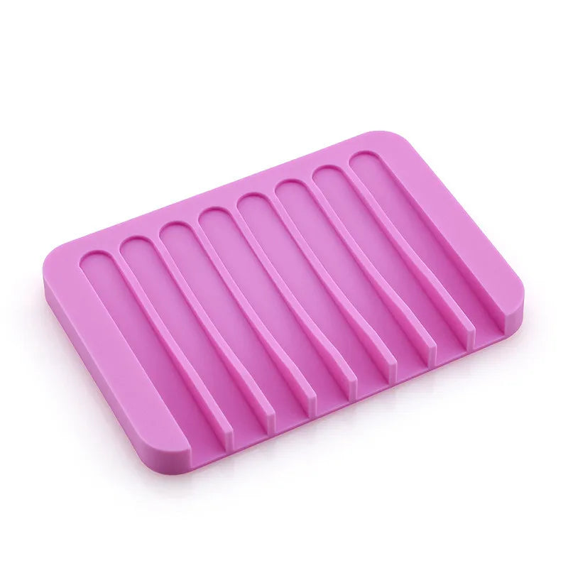 Silicone Sponge & Soap Holder – Self-Draining Waterfall Dish
