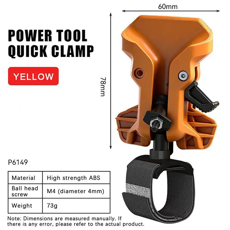 Quick-Release Drill Holder Belt Clip | Self-Locking Tool Organizer