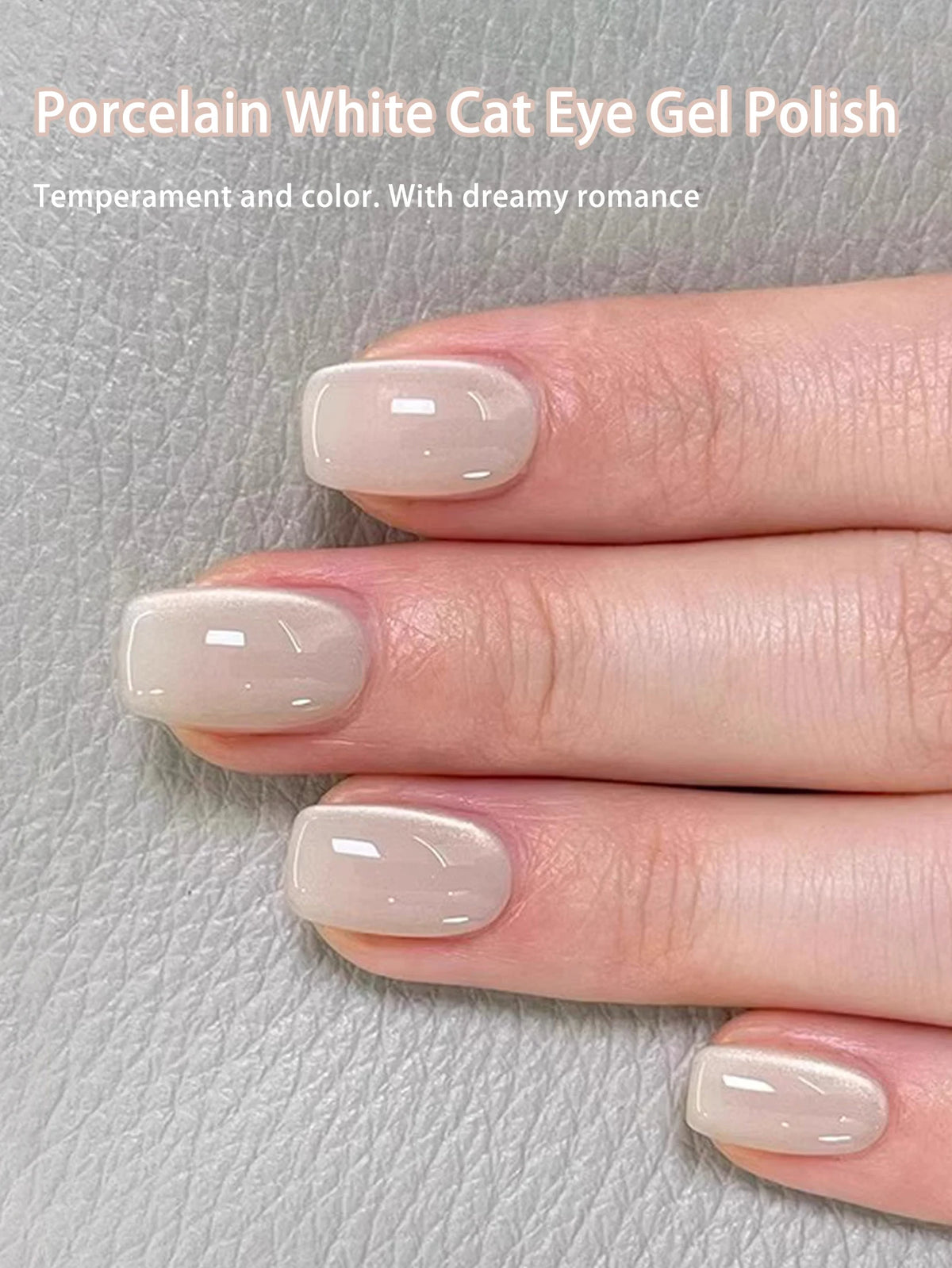 Cat Eye Gel Nail Polish 10ml – Moonlight Milk White Pearl UV Gel