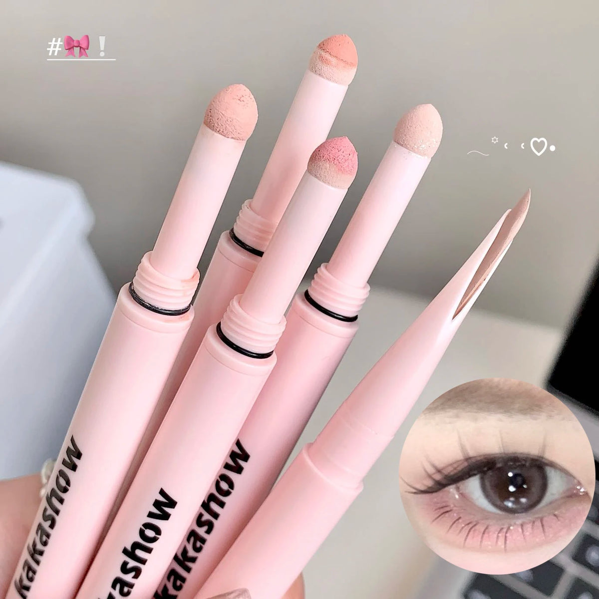 Double-End Lying Silkworm Eyeliner & Glitter Eyeshadow Pencil Eyeliner Eyeshadow Pencil PRIMED