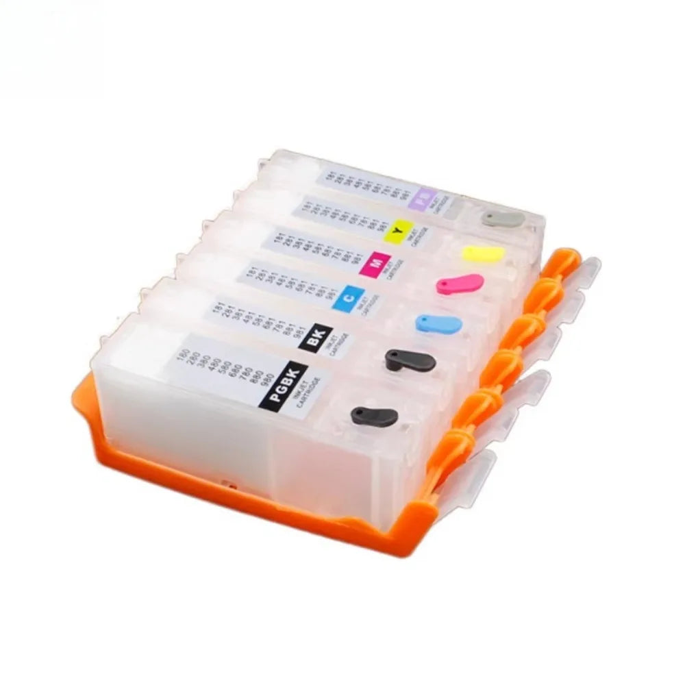 PGI-550 CLI-551 Refillable Ink Cartridges with ARC Chips | Canon Refillable Ink Cartridge PRIMED