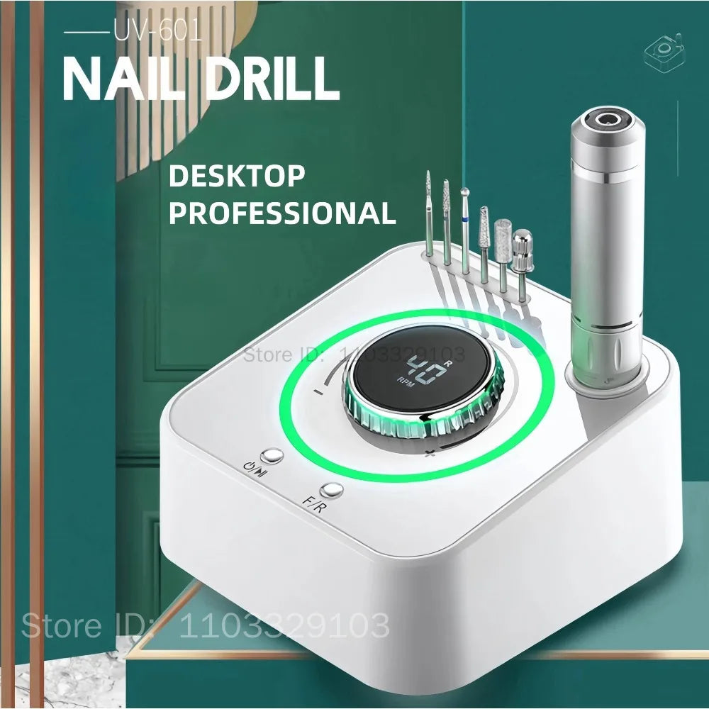 40000 RPM Electric Nail Drill Machine with LCD Display Electric Nail Drill PRIMED