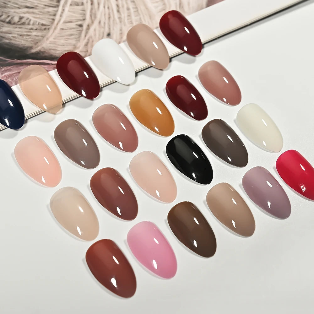 576 Pcs Short Almond Full Cover False Nails – Colorful DIY Set False Nail Tips PRIMED