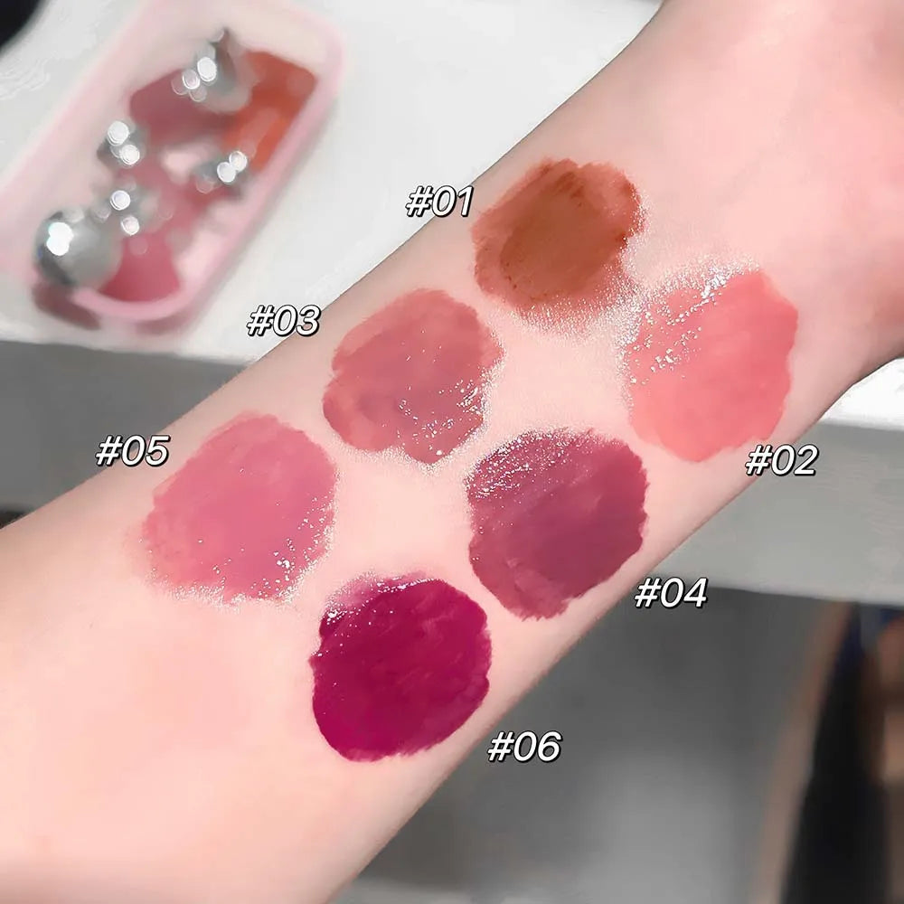 Nude Pink Mirror Lip Gloss – Hydrating Waterproof Korean Style Lip Gloss PRIMED