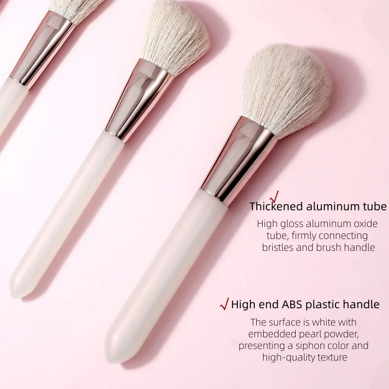 10-Piece Vegan Makeup Brush Set – Powder, Blush & Eye