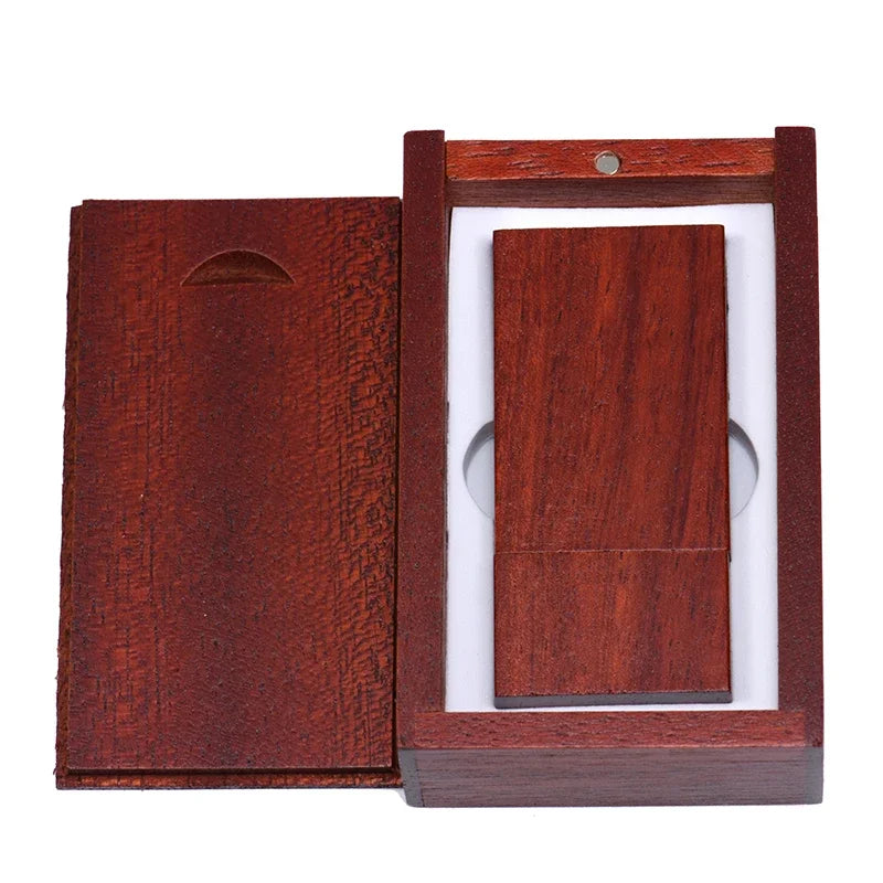 Wooden USB Flash Drive Custom Laser Engraved – 8GB to 64GB Gift USB Flash Drive PRIMED 16GB Rose wood With box CN