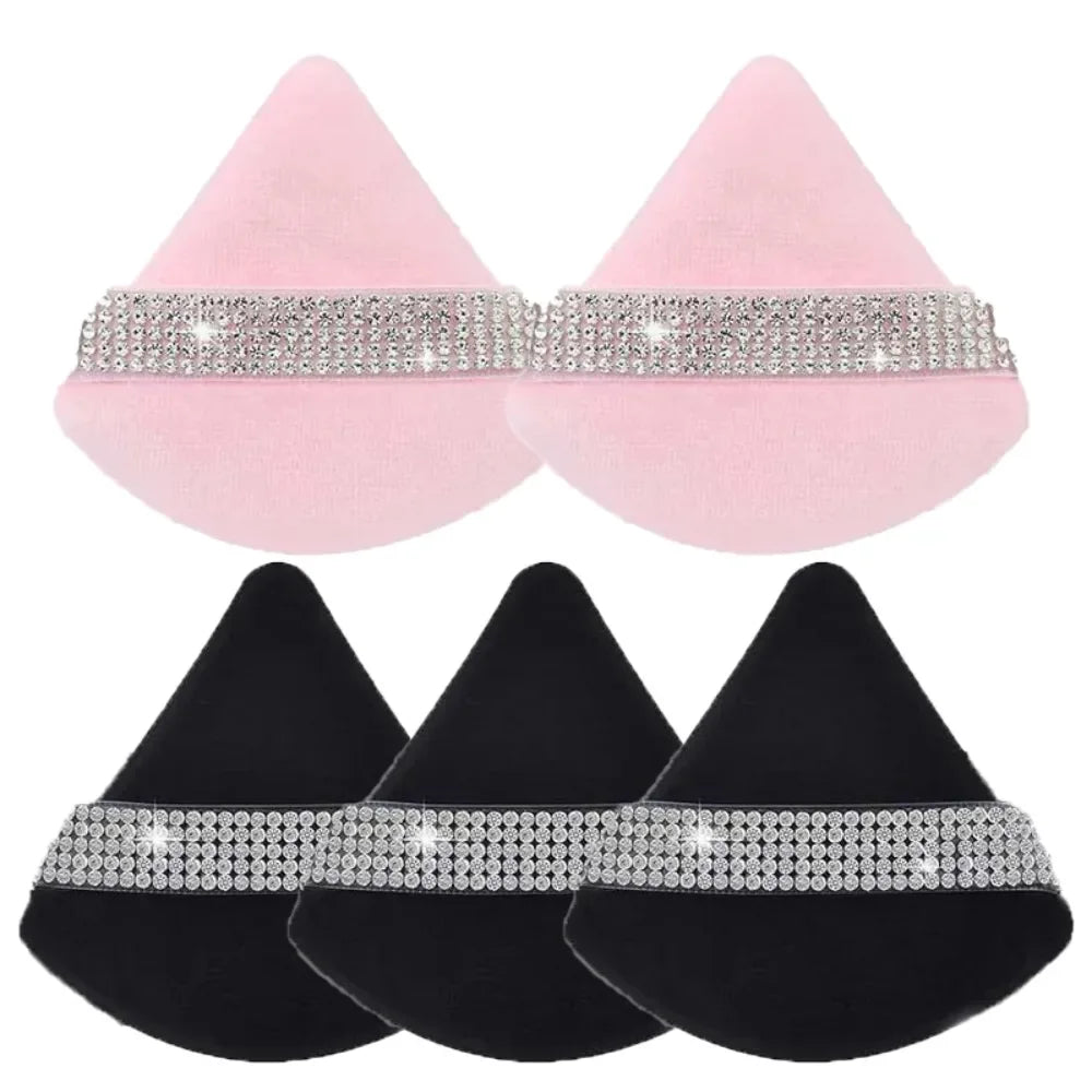Triangle Crystal Velvet Setting Powder Puff – Diamond Ribbon