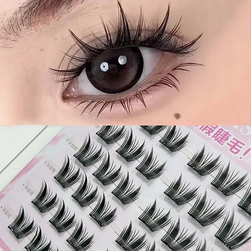 DIY Cluster Lashes – Glue-Free Natural False Eyelashes False Eyelashes PRIMED 08