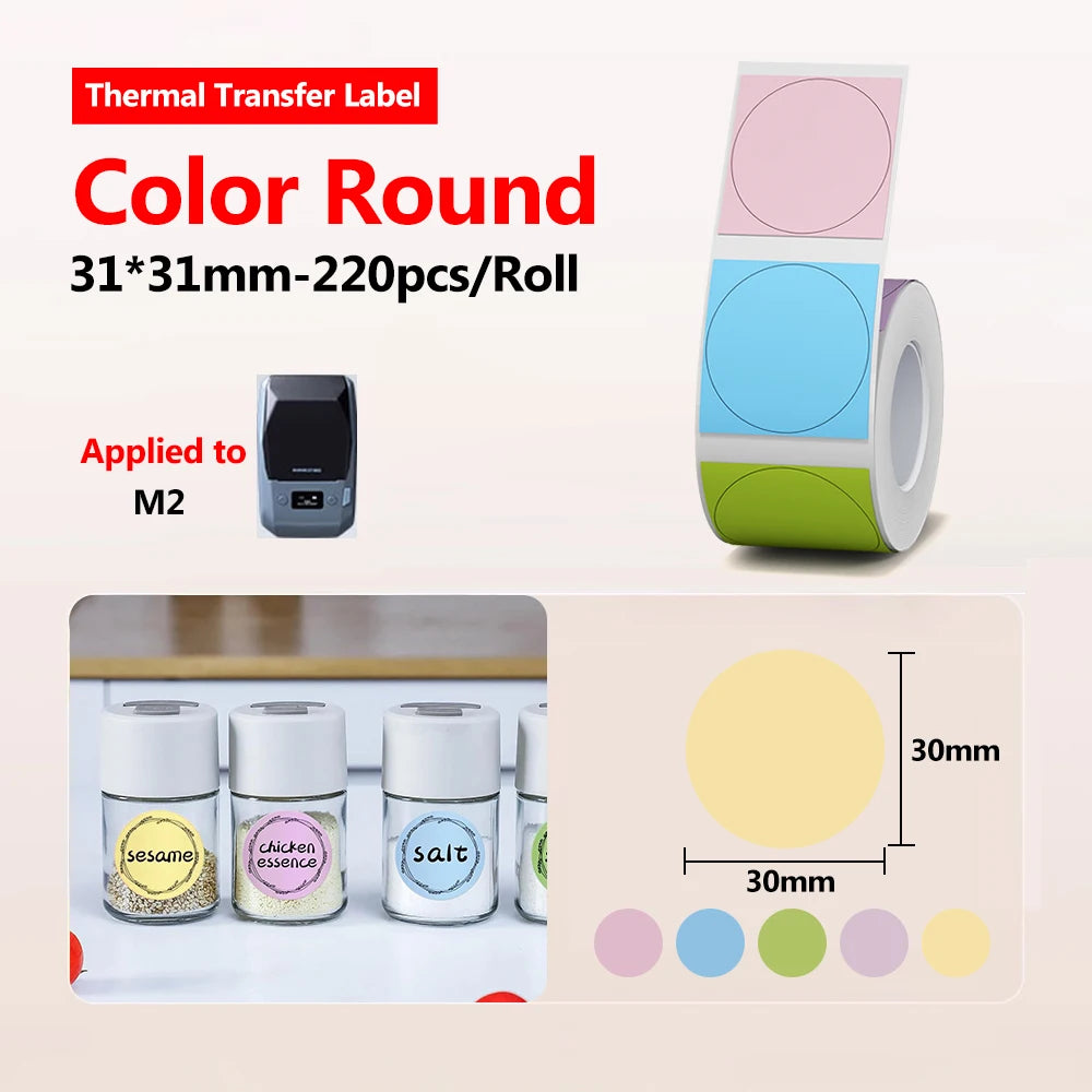 NIIMBOT M2 Bluetooth Thermal Label Printer 300DPI | Portable Thermal Label Printer PRIMED Only 1Round 31