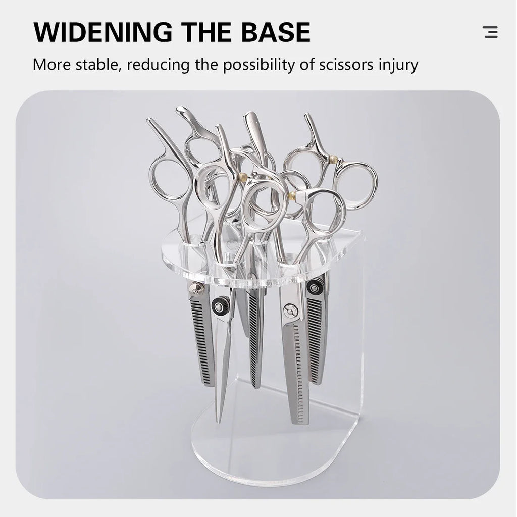 Acrylic Scissors Rack – Barber Holder for Shears & Clippers