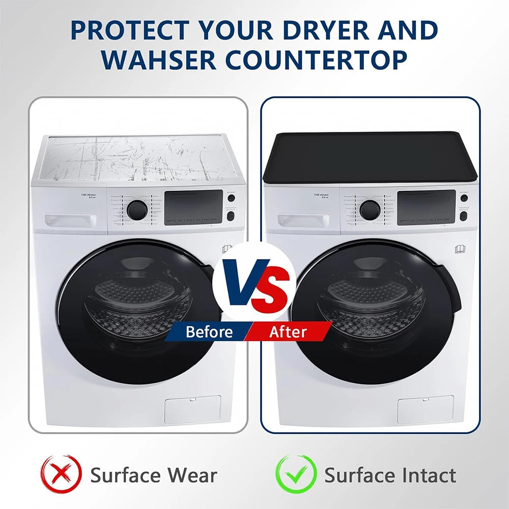 Silicone Washer & Dryer Topper Mat – Non-Slip Protector Appliance Topper Mat PRIMED