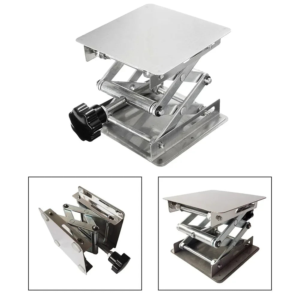Stainless Steel Lab Lifting Platform Stand 200×200mm