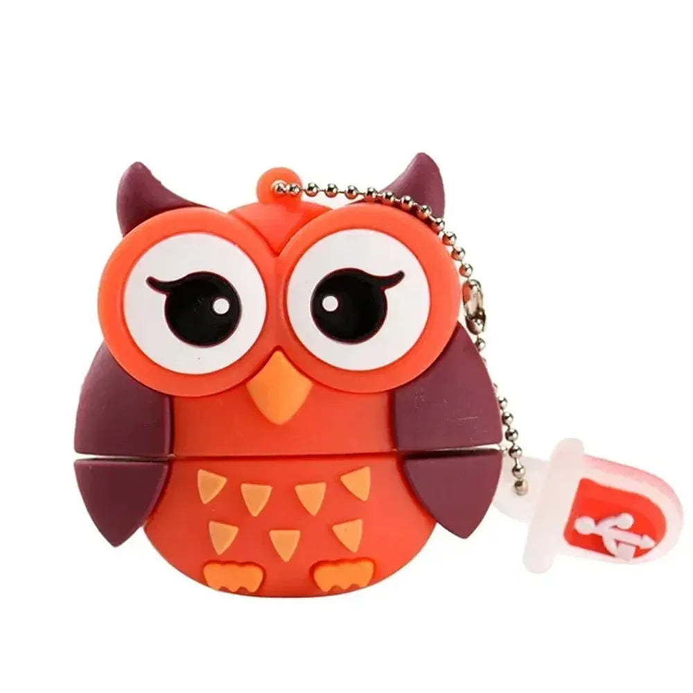 Cute Animal USB Flash Drive 8GB–128GB | Penguin Cat Owl Frog USB Flash Drive PRIMED 8 GB style-6