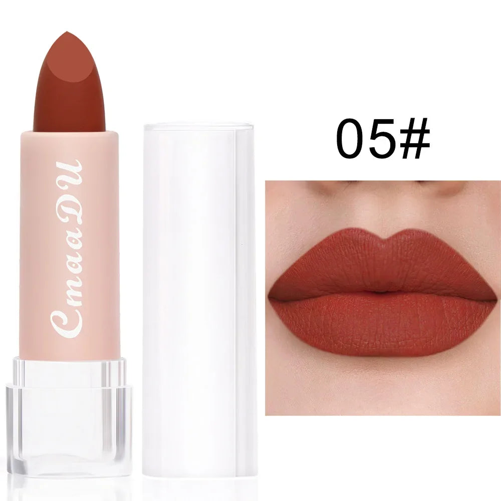 Velvet Matte Lipstick – Long-Lasting Waterproof, 15 Shades