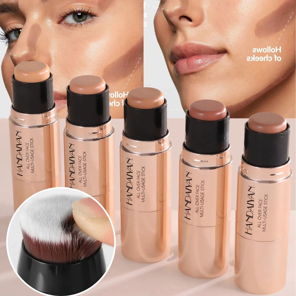 Double-Head Contour Stick & Concealer Cream with Brush
