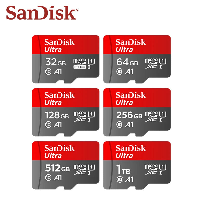 SanDisk Micro SD Card A1 C10 32GB–1TB | Up to 150MB/s