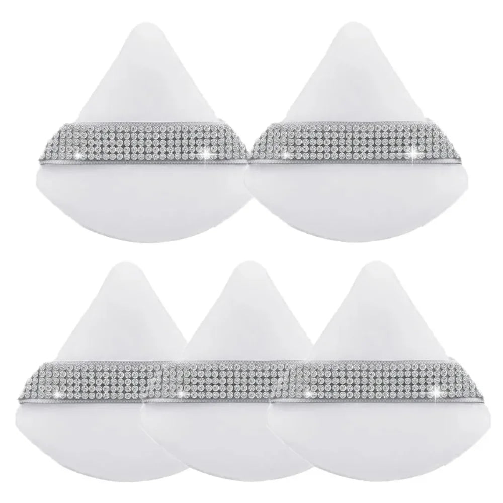 Triangle Crystal Velvet Setting Powder Puff – Diamond Ribbon