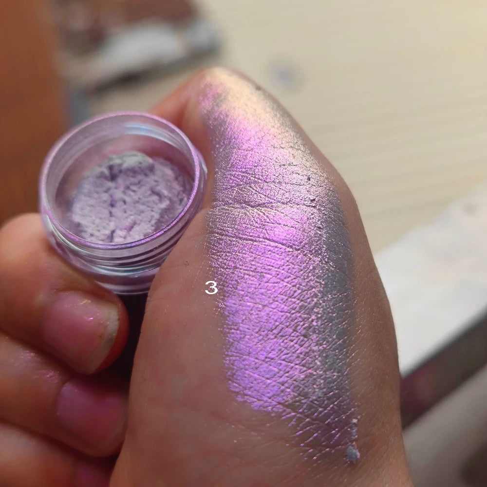 Chameleon Chrome Nail Pigment Mirror Powder | Color-Shift Glitter Nail Art Pigment Powder PRIMED 03