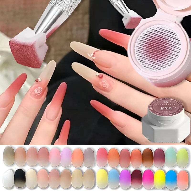 39-Color No-Wipe Cushion Patting Gel – Gradient UV Nail Polish Gel Nail Polish PRIMED