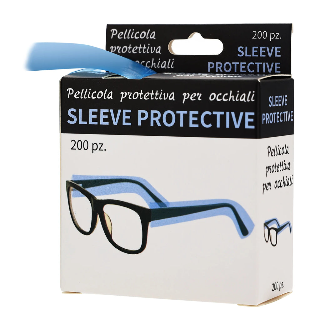 200Pcs Barber Glasses Leg Sleeves – Anti-Slip & Hygienic Eyeglass Sleeve Covers PRIMED SKY BLUE