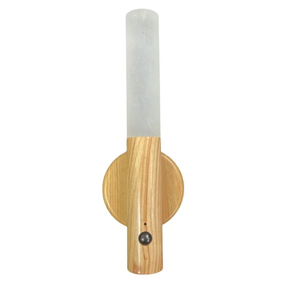 Wooden Motion Sensor Night Light – Rechargeable Magnetic Wall Lamp