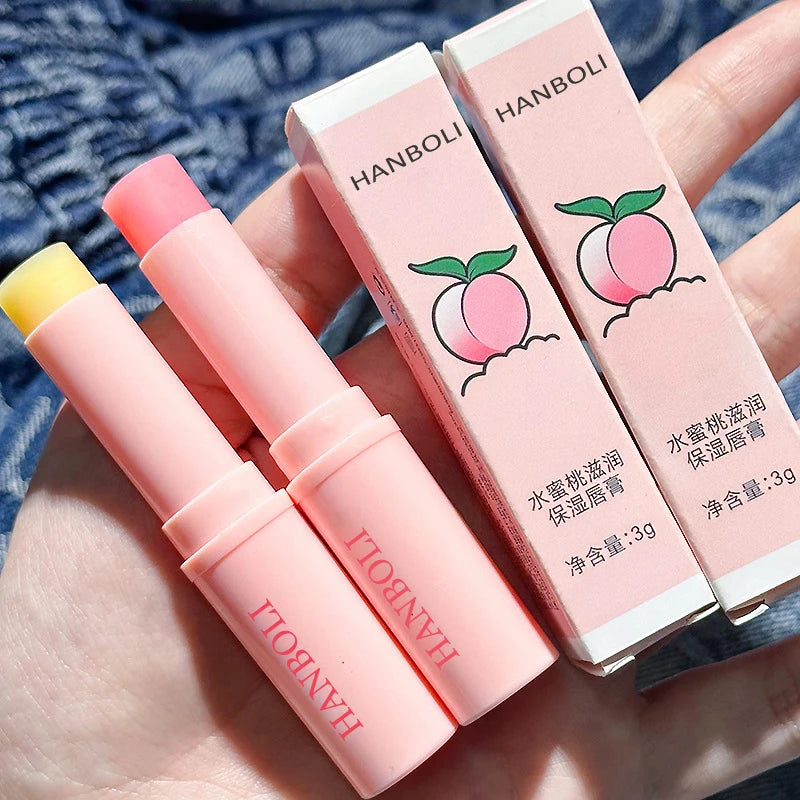 Peach Color-Changing Jelly Lip Balm – Korean Lip Care 3g