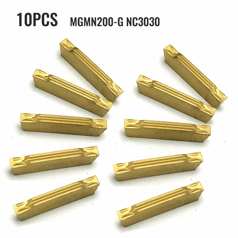 10-Pack MGMN200 NC3030 Carbide Grooving & Parting Inserts Carbide Turning Inserts PRIMED