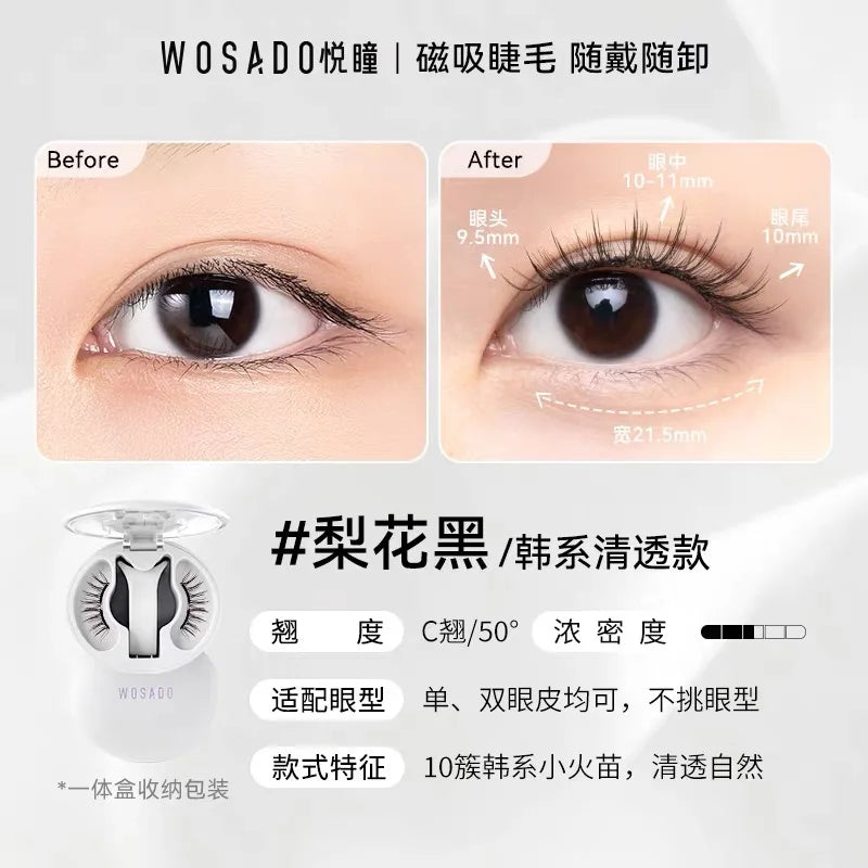 Magnetic False Eyelashes – No Adhesive Reusable Lash Clip Magnetic False Eyelashes PRIMED blihh China Mainland