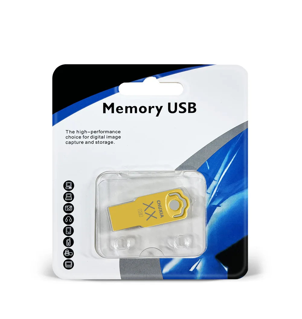 10-Pack Metal USB Flash Drives 4GB–128GB | Custom Logo USB Flash Drive PRIMED
