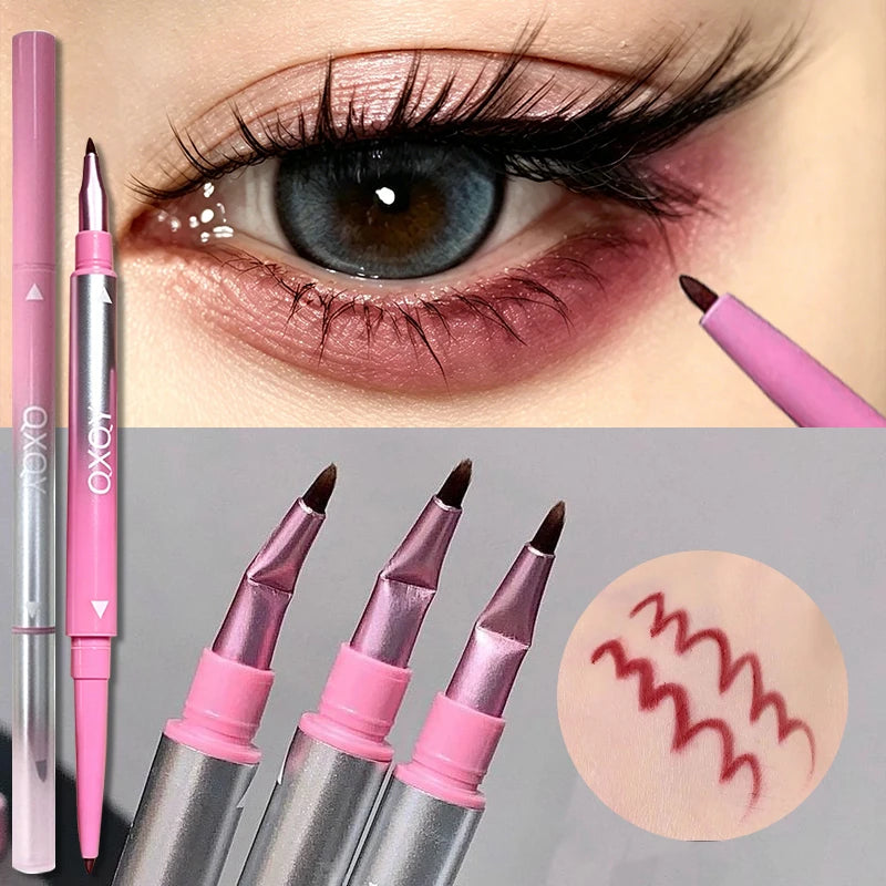2-in-1 Eyebrow & Eyeliner Gel Pen | Waterproof, Smudge-Proof Eyeliner Gel Pen PRIMED