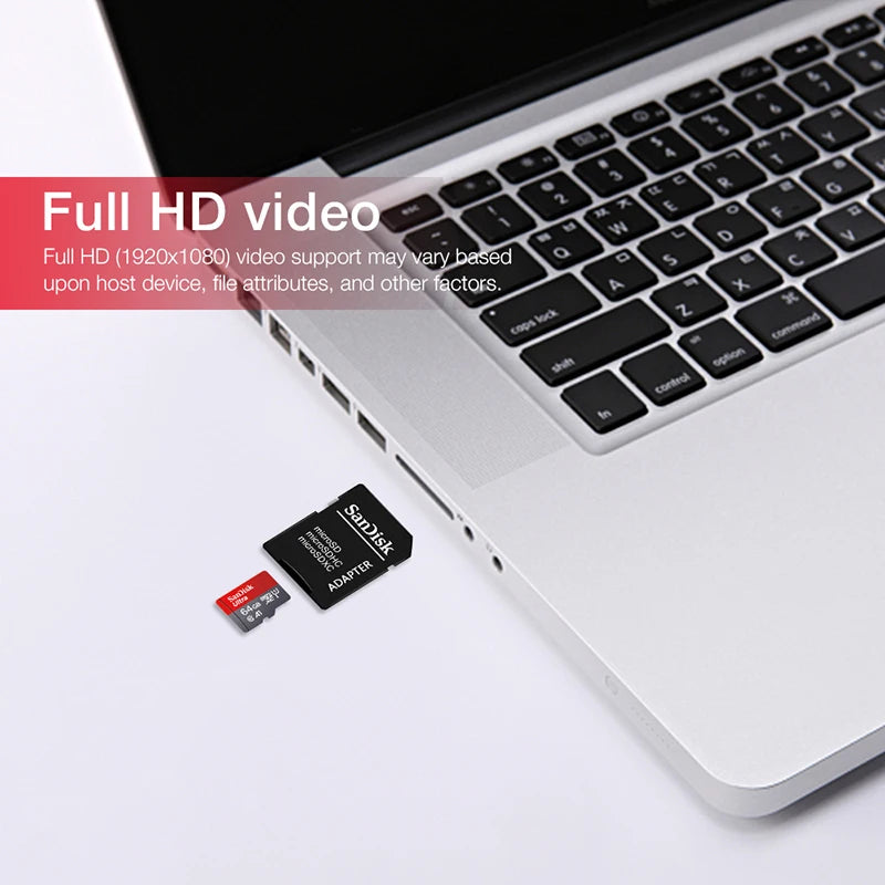 SanDisk Ultra microSD Card 32–256GB A1 U3 with SD Adapter Micro SD Card PRIMED