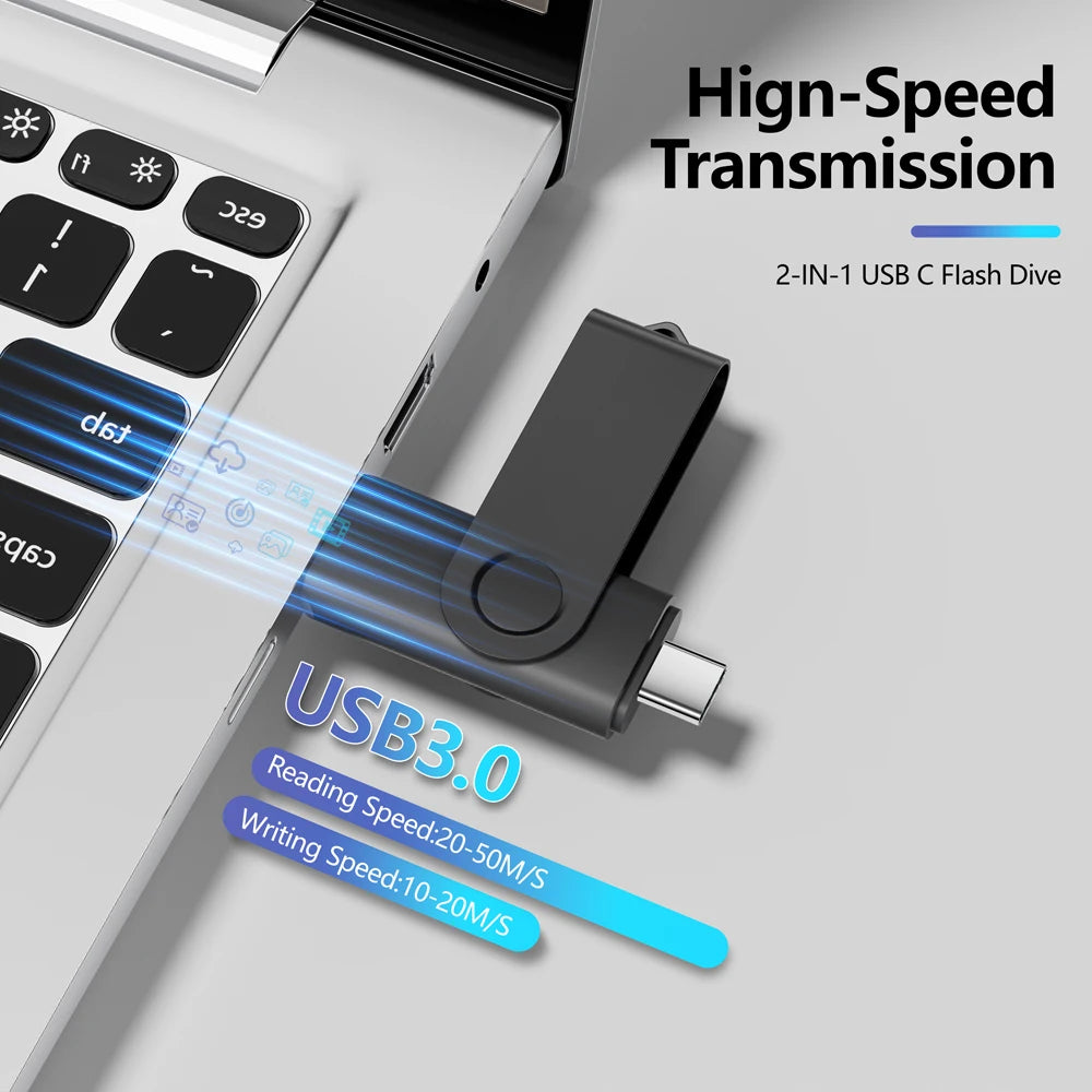 100-Pack Type-C USB 3.0 Flash Drives | Custom Logo 16–128GB USB Flash Drive PRIMED