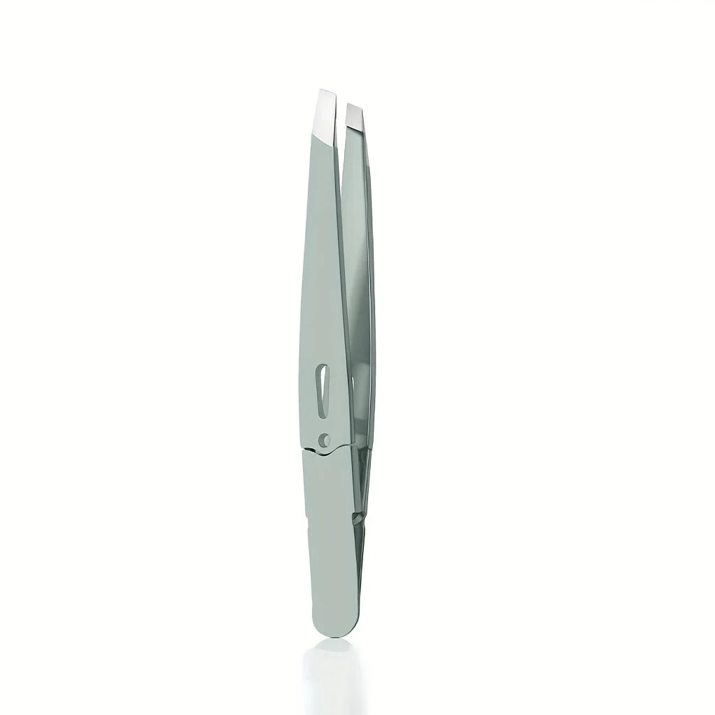 Stainless Steel Slant Tip Eyebrow Tweezers – Precision Grooming