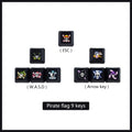 UTHAI RGBY PBT Sublimation WASD Keycaps – Mechanical Keyboard Mechanical Keyboard Keycaps PRIMED Pirate flag 9 keys