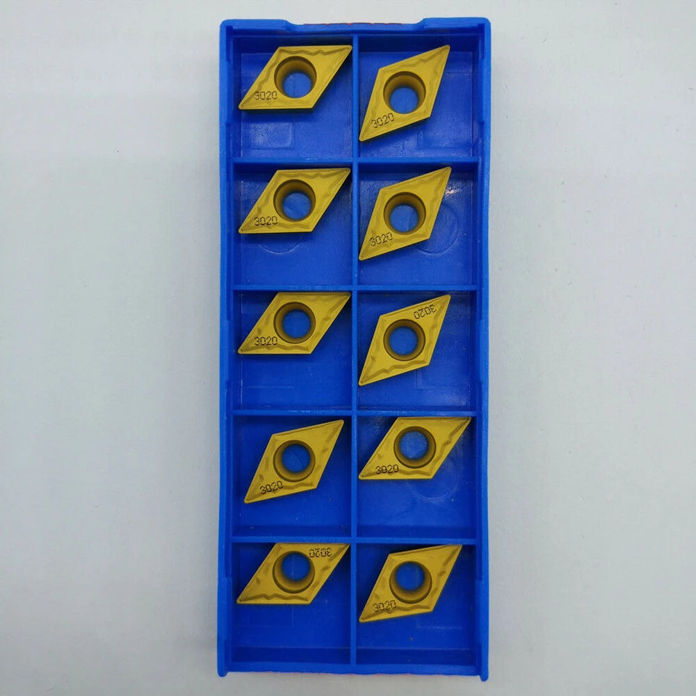 DCMT11T304-HMP Carbide Turning Inserts for Steel – 10 Pcs