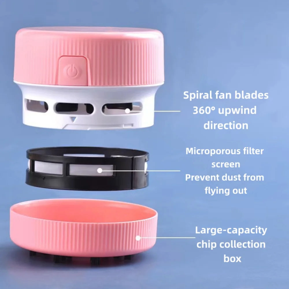 Mini Desk Vacuum Cleaner – Portable Eraser Dust Cleaner Mini Desk Vacuum PRIMED